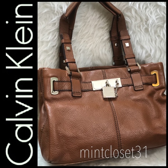 Calvin Klein Handbags - Calvin Klein Leather Satchel